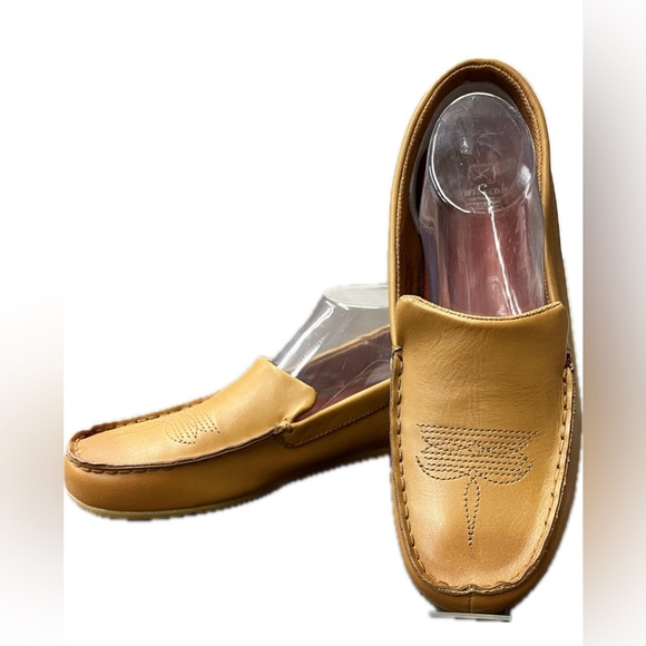Twisted X Tan Moccasin-Style Loafers Slip/on Leather Tan Slippers Womens 11 - Picture 7 of 14